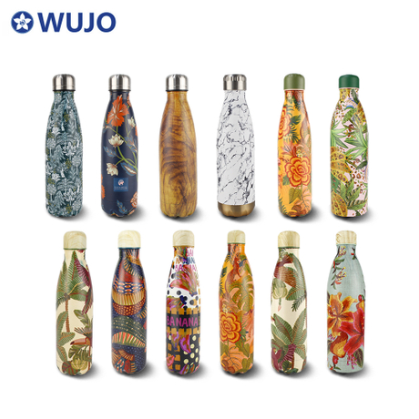 Wujo促销双墙不锈钢真空瓶可乐热水瓶