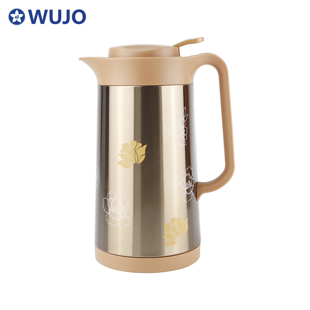 Wujo各种颜色引人注目的不锈钢真空咖啡壶