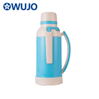 Wujo 2升玻璃衬垫真空茶热水塑料热水瓶烧瓶