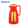 Wujo红色白色电镀热塑塑料真空烧瓶咖啡壶玻璃衬里
