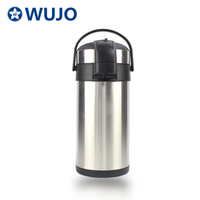 WUJO 2.5L 3L 4L 5L真空绝缘不锈钢咖啡机场热水瓶